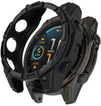 Beschermhoes (voor Garmin Fenix 8 AMOLED, 47mm), siliconen, zwart