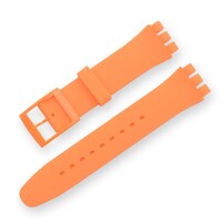 siliconen horlogeband Ricardo Barletta (voor Swatch), oranje
