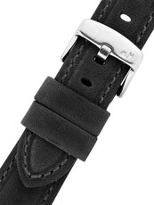 Leren riempje Morellato Perugino 6121D71.019 M, zwart