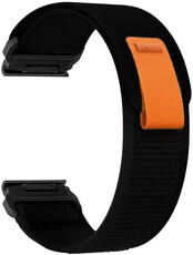 Nylon riempje Ricardo 20mm (pro Garmin Fenix 8/7/6 (47mm), Epix 2 aj.), zwart V1, QuickFit