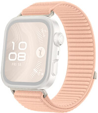 nylon horlogeband Ricardo Frabosa (voor Huawei Watch Fit 3, 4, 4 Pro, 5, 5 Pro), Pink