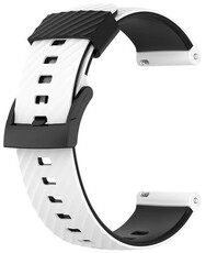 Siliconen horlogeband Ricardo 24mm (voor Suunto), wit V1, Quick Release