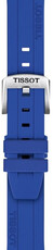 Siliconen bandje T852.051.023 18mm, blauw, Quick Release