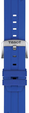 Siliconen bandje Tissot T852.051.021 22mm, blauw, Quick Release