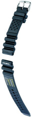 Siliconen horlogeband Hirsch Pro Diver XL 40908850-2, zwart, lengte XL