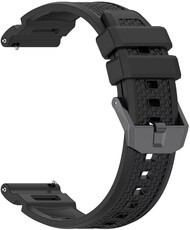 Siliconen bandje Ricardo 24mm (pro Garmin Venu X1), zwart, Quick Release