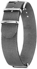 Textielen horlogeband Hirsch Rush Recycle XL 40536030-2, grijs, lengte XL