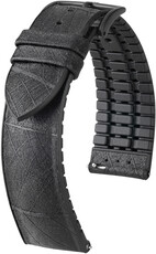Leren riem Hirsch Leaf L 0925046050-5, zwart, lengte L, snelsluiting