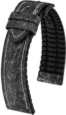 Leren riem Hirsch Stone L 0925044050-5, zwart, lengte L, snelsluiting