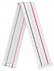 Nylon riempje Coros (pro Pace 3), wit, Quick Release