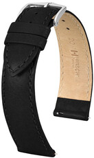 Leren riem Hirsch Forest L 17920250-2, zwart, kalfsleer, lengte L, snelsluiting
