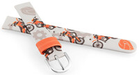 Kunstlederen riem JVD RJ7233.1 14mm, grijs, kinderen