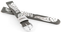 Kunstlederen riem JVD RJ7234.1 14mm, grijs, kinderen
