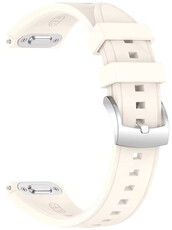 Siliconen horlogeband Ricardo 18mm (voor Huawei Watch GT 6, 41mm), beige, QuickRelease