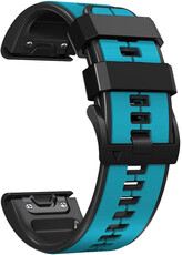 Siliconen bandje Ricardo 22mm (pro Garmin Fenix 8/7/6 (47mm), Epix 2 aj.), blauw, QuickFit