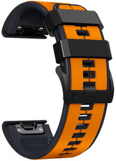 Siliconen bandje Ricardo 22mm (pro Garmin Fenix 8/7/6 (47mm), Epix 2 aj.), oranje, QuickFit