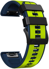 Siliconen bandje Ricardo 22mm (pro Garmin Fenix 8/7/6 (47mm), Epix 2 aj.), geel V2, QuickFit