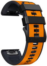 Siliconen bandje Ricardo 26mm (pro Garmin Fenix 8/7X/6X (51mm), Tactix aj.), oranje V2, QuickFit