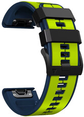 Siliconen bandje Ricardo 26mm (pro Garmin Fenix 8/7X/6X (51mm), Tactix aj.), geel, QuickFit