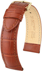 Leren horlogeband Hirsch Duke L 01028070NQ-1, bruin, kalfleer, lengte L