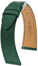Leren riem Hirsch Giffone L 01875040-2, groen, kalfsleer, lengte L, snelsluiting