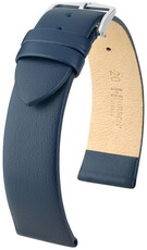 Leren riempje Hirsch Toronto 03702180NQ-2, blauw, kalf huid