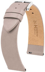 Leren horlogeband Hirsch Cashmere M 03902195-2, beige, kalfsleder, lengte M, Quick Release