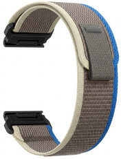 Nylon riempje Ricardo 22mm (pro Garmin Fenix 8/7/6 (47mm), Epix 2 aj.), grijs V7, QuickFit