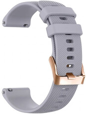 Siliconen horlogeband Ricardo Aprica 18mm, Gray, Quick Release