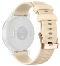 Siliconen bandje Ricardo 18mm (pro Garmin Venu 2S/3S, Vívoactive 4S, Forerunner 265S, Venu 4 (41mm) aj.), beige, Quick Release