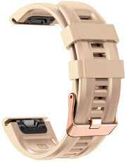 siliconen horlogeband Ricardo Campiglio 20mm, Beige, QuickFit