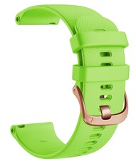 Siliconen horlogeband Ricardo Aprica 18mm, Green, Quick Release