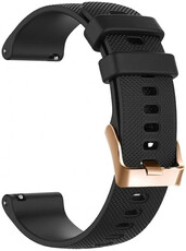 Siliconen horlogeband Ricardo Aprica 20mm, Quick Release, Black