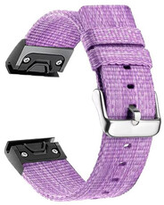 Nylon horlogeband Ricardo Cervinia 22mm, Purple, QuickFit