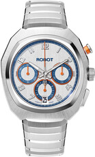 Robot Robotic One Silver 2501ST01 Automatic Chronograph (+ reserveriempje)