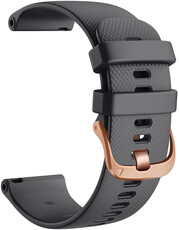 Siliconen horlogeband Ricardo Aprica 18mm, Black, Quick Release