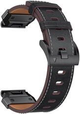 Leren horlogeband Ricardo Sappada 26mm, Black, QuickFit