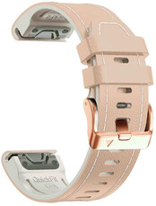 leren horlogeband Ricardo Sansicario 20mm, Beige, QuickFit