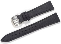 Leren riempje Ricardo Adria premium 20mm, Black, Quick Release