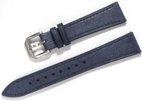 Leren riempje Ricardo Adria premium 20mm, Blue, Quick Release