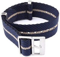 Textiel bandje Ricardo Mantova premium, Blue/Beige, NATO
