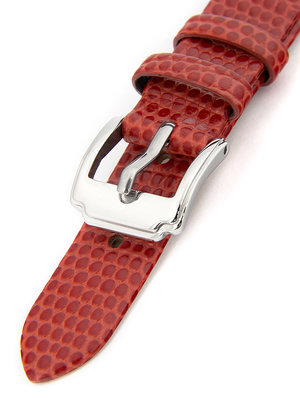 Damesband rood leer voor HYP-02-FLAME horloge