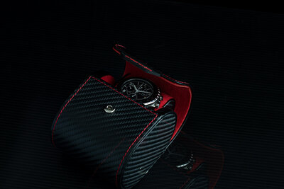 Horlogekast Friedrich Lederwaren Carbon 32057-2