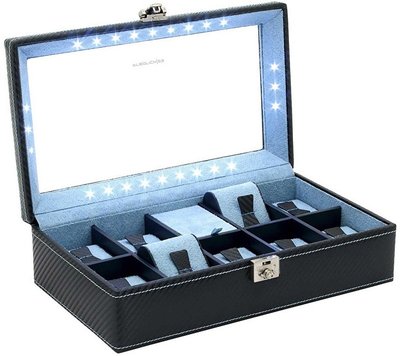 Friedrich Lederwaren Carbon 32059-5 horlogekast