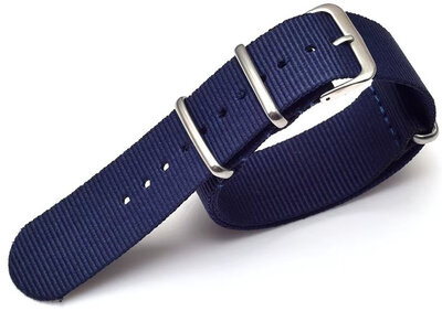 Nylon horlogeband Ricardo Kronplatz, blauw, NATO