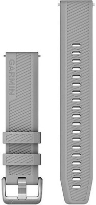 Siliconen horlogeband Garmin 20mm, Powder Grey, Quick Release, 010-12925-00