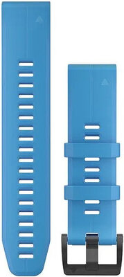 Siliconen horlogeband Garmin 22mm (voor Garmin Fenix 8/7/6 (47mm), Epix 2 enz.), blauw V1, QuickFit, 010-12740-03