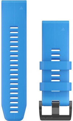 Siliconen horlogeband Garmin 26mm (voor Garmin Fenix 8/7X/6X (51mm), Tactix enz.), blauw V1, QuickFit, 010-12741-02