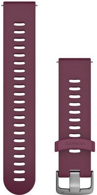 Siliconen horlogeband Garmin 20mm (voor Venu, Venu Sq, Venu 2 Plus enz.), paars, Quick Release, 010-11251-1W