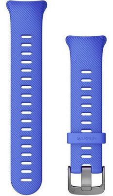 Garmin Forerunner 45S band, siliconen, blauw, zilveren gesp, maat S